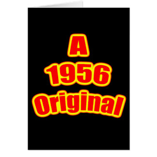 1956 original- röda Blk Hälsningskort