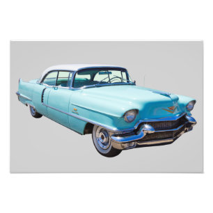1956 Sedan Deville Cadillac Luxury Car Fototryck