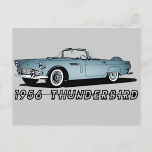 1956 Thunderbird Vykort