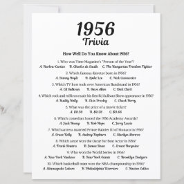 1956 Trivia-spel | 69:e Födelsedagsfestens spel