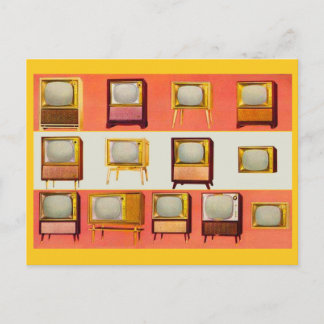 1956 TV-apparater Vykort
