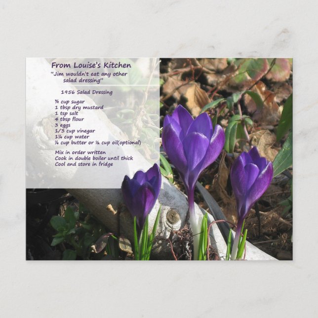 1956 - vykort för salad dosering (Framsida)