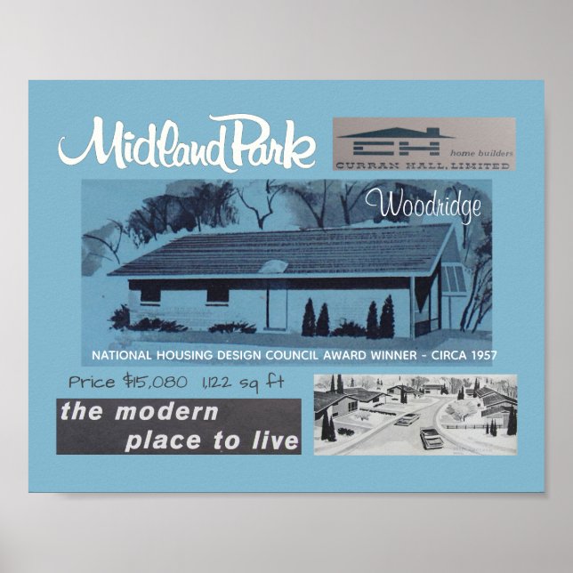 1957 års utmärkelse för Mid-Century Modern House Poster (Framsidan)