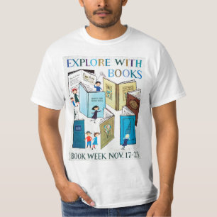 1957 barns skjorta för bokvecka tee shirt