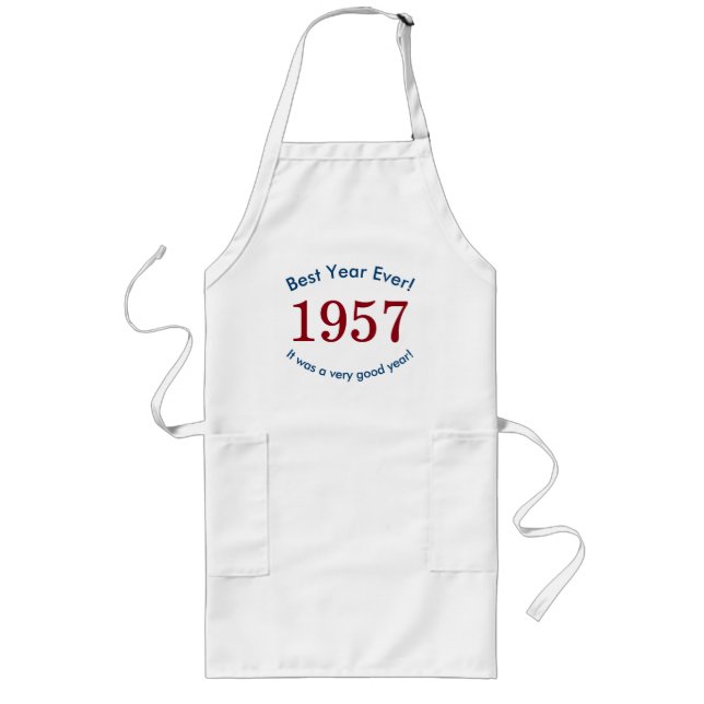 1957 ♥ Bästa året någonsin! 60-årspresent Förkläde (Framsidan)