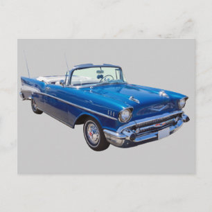 1957 Chevrolet Bel Air 2-dörrars cabriolet Vykort