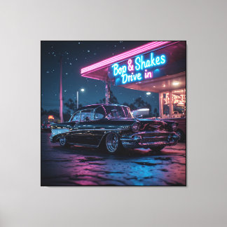 1957 Chevrolet Bel Air Canvastryck