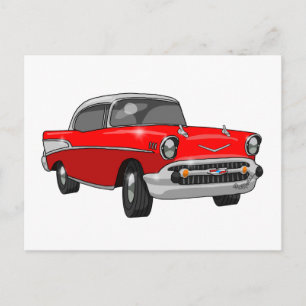 1957 Chevrolet Bel Luft Vykort