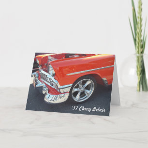 1957 Chevrolet Belair Greeting Card Kort