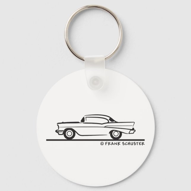 1957 Chevrolet Hardtop Coupe Nyckelring (Framsida)