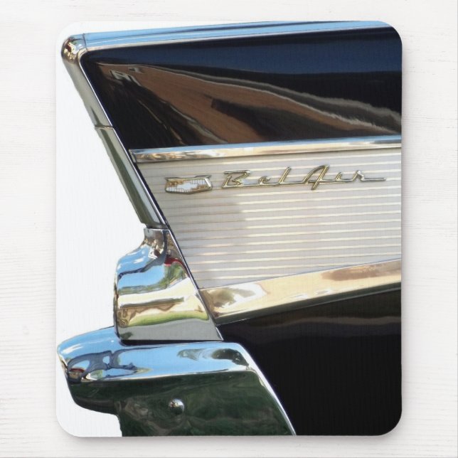 1957 Chevy Bel Air svanfena - Mousepad Musmatta (Framsidan)