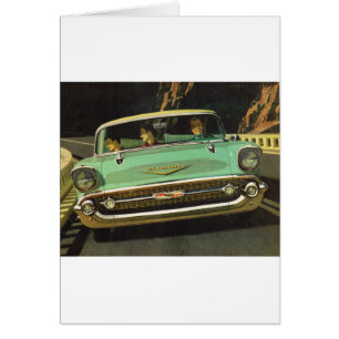 1957 Chevy Bel Luft Hälsningskort