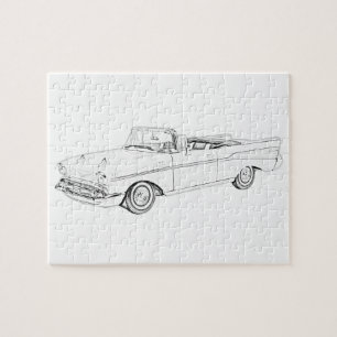 1957 Chevy Bel Luft konvertibel Pussel