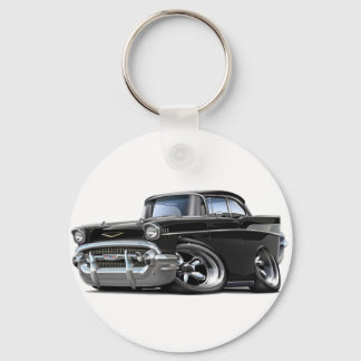 1957 Chevy Belair Black Hot rod Nyckelring
