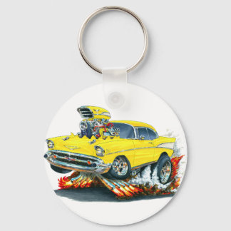 1957 Chevy Belair Gult Car Nyckelring