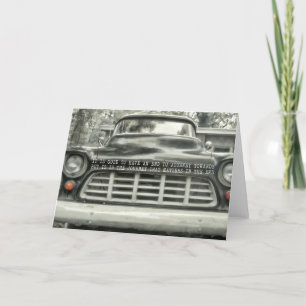 1957 CHEVY-hälsningskort Tack Kort