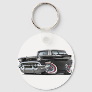 1957 Chevy Nomad Black Car Nyckelring