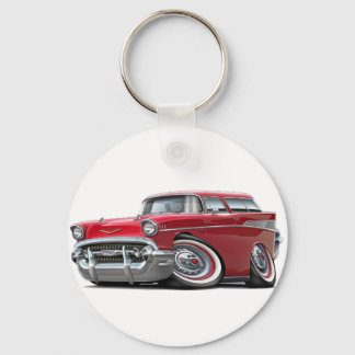 1957 Chevy Nomad Red Car Nyckelring