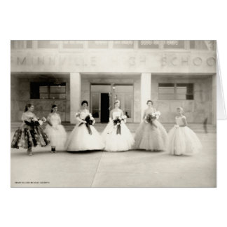 1957 City High Homecoming Queen Hälsningskort