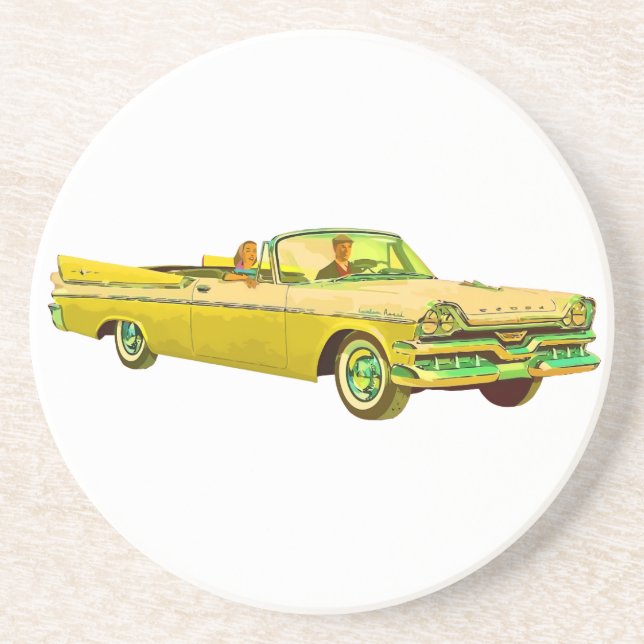 1957 Dodge Anpassningsbar Royal Lancer Underlägg Sandsten (Framsidan)
