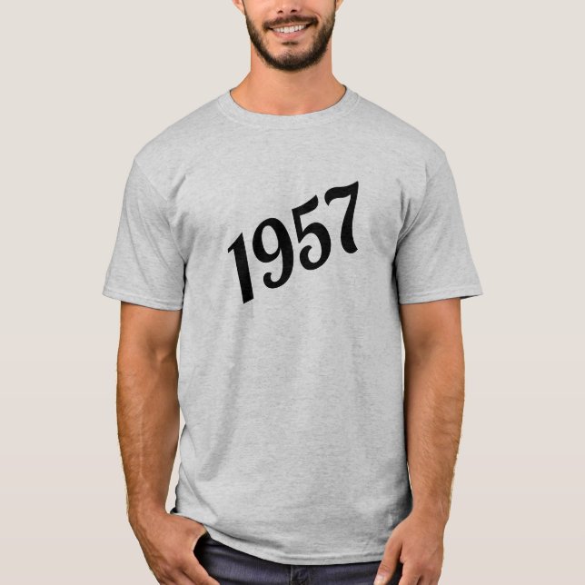 1957 Grattis på 60-årsdagen Tee (Framsida)