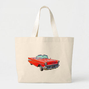 1957 Luft-konvertibel antikisk bil med Chevrolet B Jumbo Tygkasse