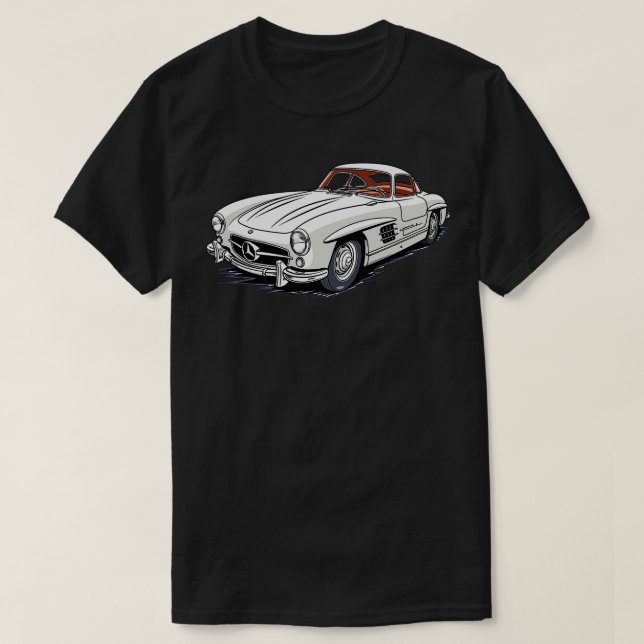 1957 Mercedes 300 SL T Shirt (Design framsida)