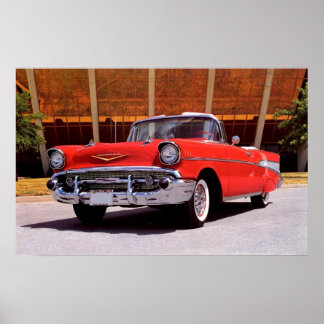 1957 Möjlig konvertibel till Chevrolet Bel-Luft Poster