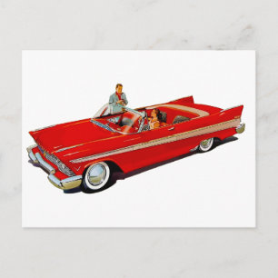 1957 Plymouth Belvedere Conversible Coupe Vykort