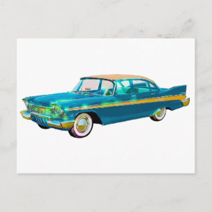 1957 Plymouth Belvedere Vykort