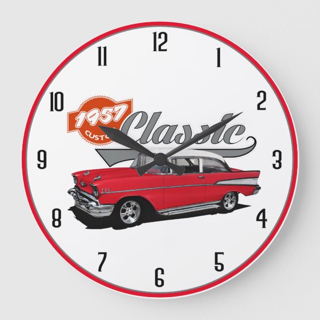 1957 röda klassiker stor klocka (Framsida)
