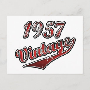 1957 Vintage Vykort