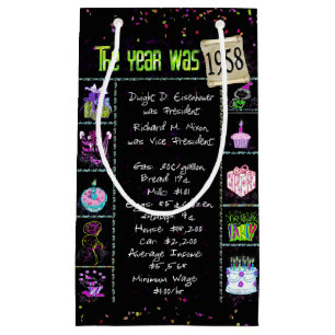 1958 Årets födelsedag - trivial på svart, småskali