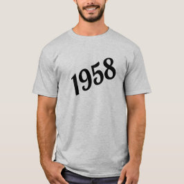 1958 Grattis på 60-årsdagen Tee Shirt