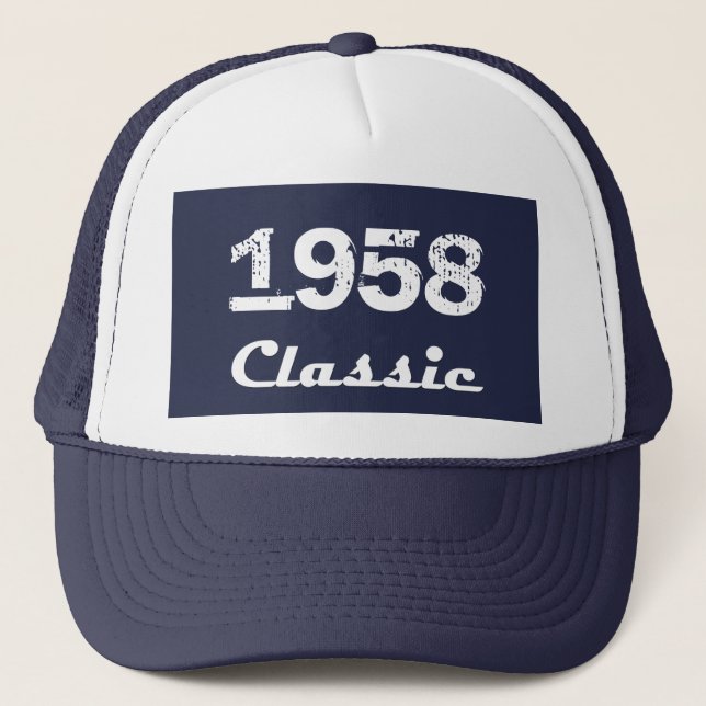 1958 Klassisk 60-årsfirande Truckerkeps (Framsida)