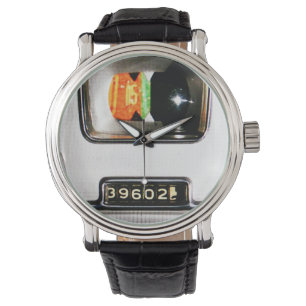 1958 Klassisk hastighetsmätare och odometer för bi Armbandsur