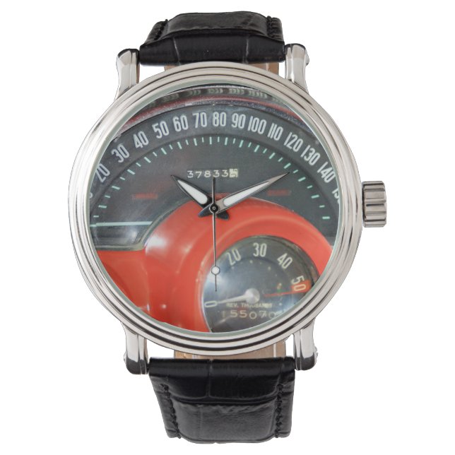 1958 Klassisk sportbil Armbandsur (Framsida)