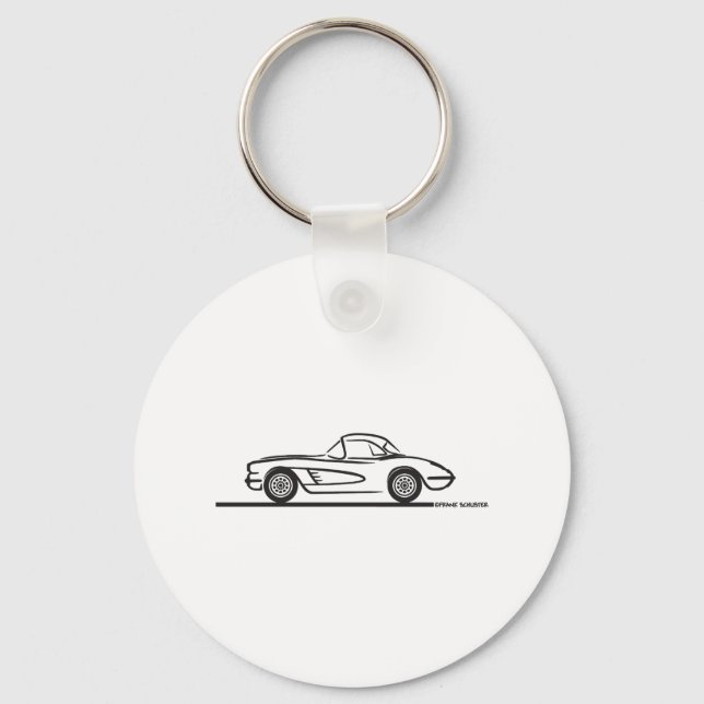 1958 Korvette Hardtop Nyckelring (Framsida)