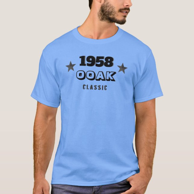1958 OAK Classic! En av 60-årsdagen T-shirt (Framsida)