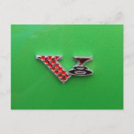 1958 Plymouth V8 Vykort