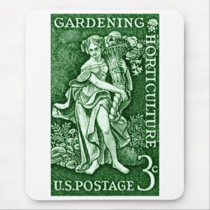 1958  + trädgårdsodling i Frimärke Musmatta