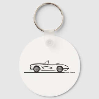 1959 1960 Chevrolet Corvette Nyckelring