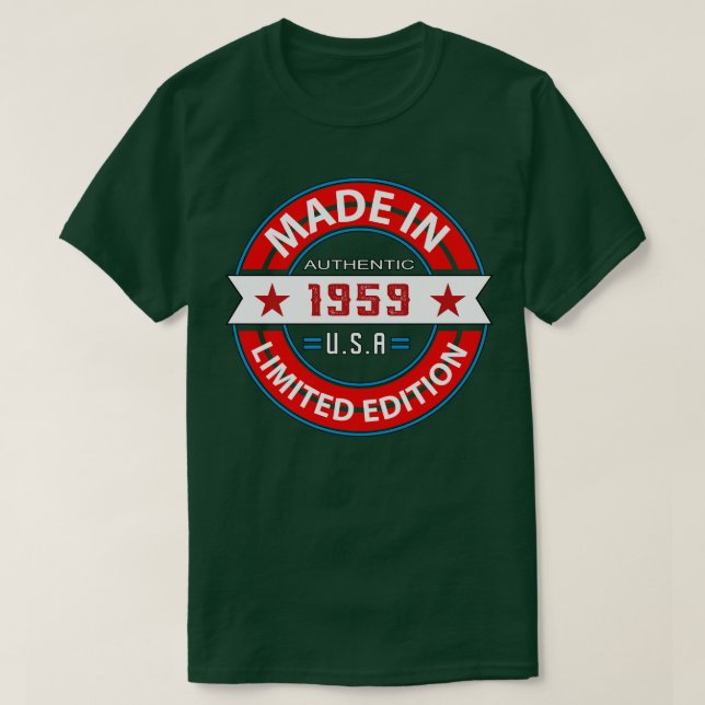 1959 64 år t shirt (Design framsida)
