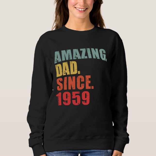 1959 Amazing Dad Since 1959 T Shirt (Framsida)