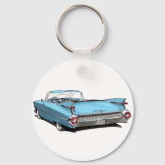 1959 Cadillac Lt Blue Car Nyckelring