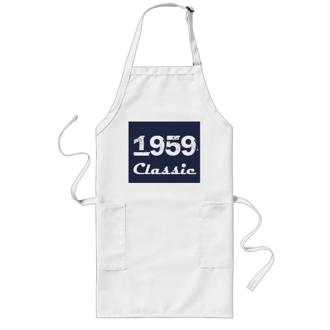 1959 Classic 60-årsfirande Långt Förkläde (Framsidan)