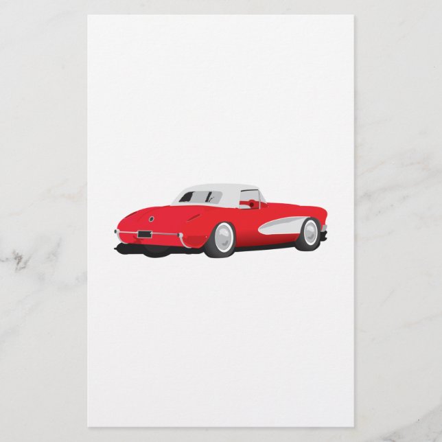 1959 Corvette Brevpapper (Framsida)