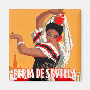 1959 Feria de Sevilla vintage resor Magnet
