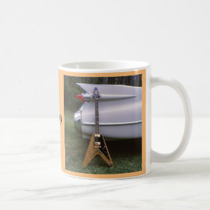 1959 Futuristiska Electric Guitar & Car Coffee Mug Kaffemugg