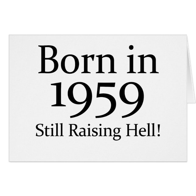 1959 HÄLSNINGSKORT (Framsidan Horizontal)